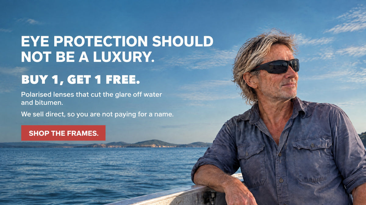 Eye protection should not be a luxury. Two pairs for A$69, not one for A$300.
